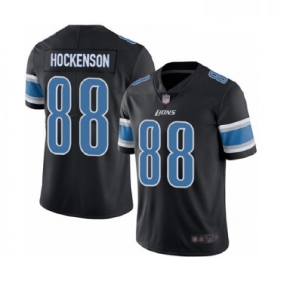 Youth Detroit Lions 88 TJ Hockenson Limited Black Rush Vapor Untouchable Football Jersey Youth Detroit Lions 88 TJ Hockenson Limited Black Rush Vapor Untouchable Football Jersey