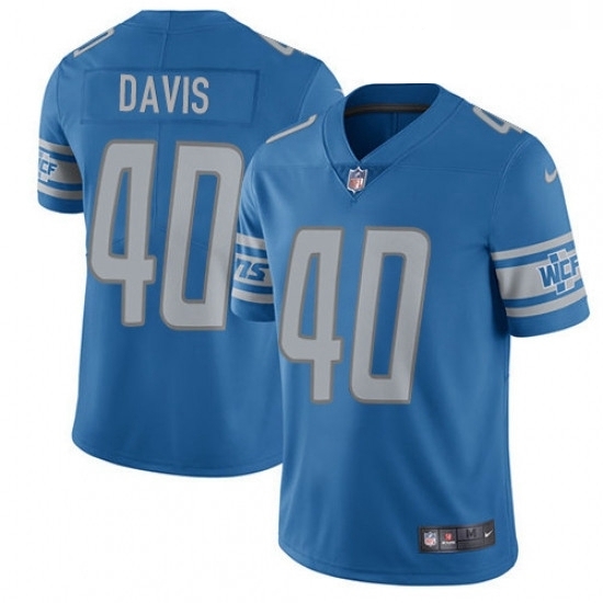 Youth Nike Detroit Lions 40 Jarrad Davis Limited Light Blue Team Color Vapor Untouchable NFL Jersey Youth Nike Detroit Lions 40 Jarrad Davis Limited Light Blue Team Color Vapor Untouchable NFL Jersey