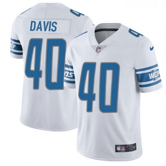 Youth Nike Detroit Lions 40 Jarrad Davis Limited White Vapor Untouchable NFL Jersey Youth Nike Detroit Lions 40 Jarrad Davis Limited White Vapor Untouchable NFL Jersey