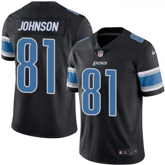 Youth Nike Detroit Lions 81 Calvin Johnson Limited Black Rush Vapor Untouchable NFL Jersey Youth Nike Detroit Lions 81 Calvin Johnson Limited Black Rush Vapor Untouchable NFL Jersey
