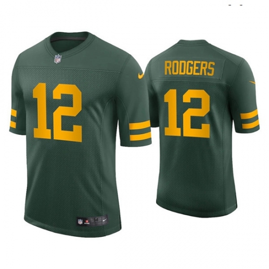 Green Bay Packers 12 Aaron Rodgers Alternate Green Vapor Limited Jersey Green Bay Packers 12 Aaron Rodgers Alternate Green Vapor Limited Jersey