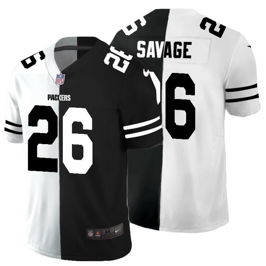 Green Bay Packers 26 Darnell Savage Jr Men Black V White Peace Split Nike Vapor Untouchable Limited NFL Jersey Green Bay Packers 26 Darnell Savage Jr Men Black V White Peace Split Nike Vapor Untouchable Limited NFL Jersey