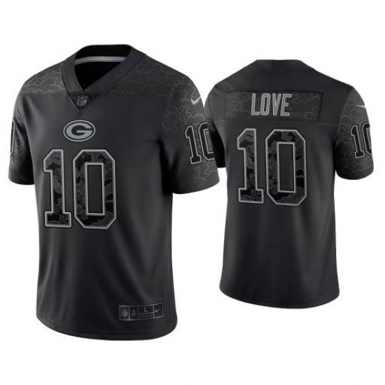 Men Green Bay Packers 10 Jordan Love Black Fashion Stitched Jersey Men Green Bay Packers 10 Jordan Love Black Fashion Stitched Jersey