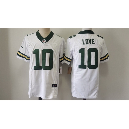 Men Green Bay Packers 10 Jordan Love White Vapor 2024 F U S E Limited Stitched Football Jersey Men Green Bay Packers 10 Jordan Love White Vapor 2024 F U S E Limited Stitched Football Jersey
