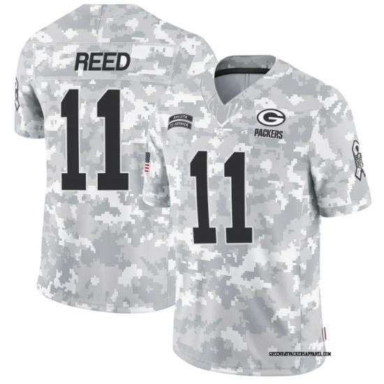 Men Green Bay Packers #11 Jayden Reed 2024 Arctic Camo Salute To Service Limited Stitched Football Jersey Men Green Bay Packers #11 Jayden Reed 2024 Arctic Camo Salute To Service Limited Stitched Football Jersey