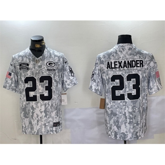 Men Green Bay Packers 23 Jaire Alexander 2024 F U S E Arctic Camo Salute To Service Limited Stitched Football Jersey Men Green Bay Packers 23 Jaire Alexander 2024 F U S E Arctic Camo Salute To Service Limited Stitched Football Jersey