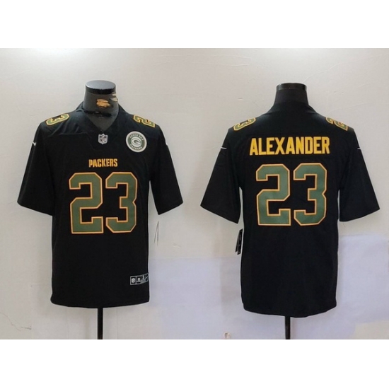 Men Green Bay Packers 23 Jaire Alexander Black Fashion Vapor Limited Stitched Football Jersey 1 Men Green Bay Packers 23 Jaire Alexander Black Fashion Vapor Limited Stitched Football Jersey 1