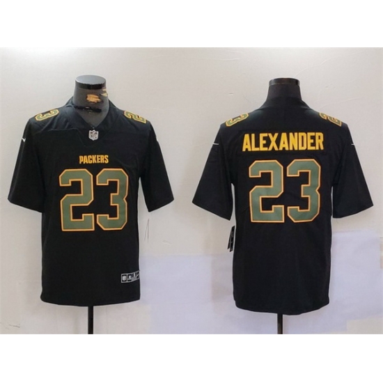 Men Green Bay Packers 23 Jaire Alexander Black Fashion Vapor Limited Stitched Football Jersey Men Green Bay Packers 23 Jaire Alexander Black Fashion Vapor Limited Stitched Football Jersey