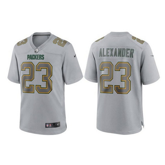 Men Green Bay Packers 23 Jaire Alexander Gray Atmosphere Fashion Stitched Game Jersey Men Green Bay Packers 23 Jaire Alexander Gray Atmosphere Fashion Stitched Game Jersey