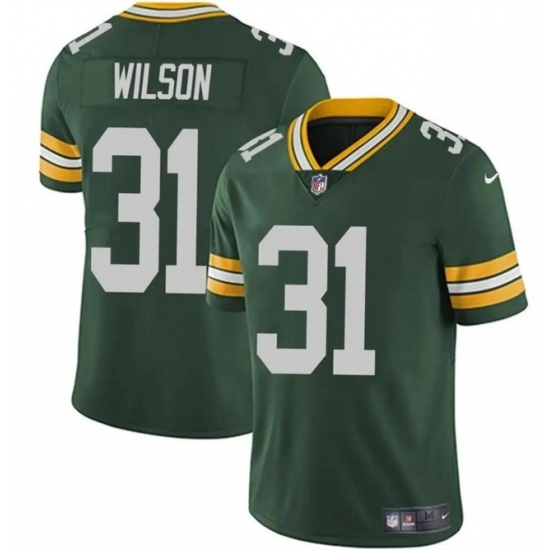 Men Green Bay Packers 31 Emanuel Wilson Green Vapor Limited Stitched Football Jersey Men Green Bay Packers 31 Emanuel Wilson Green Vapor Limited Stitched Football Jersey