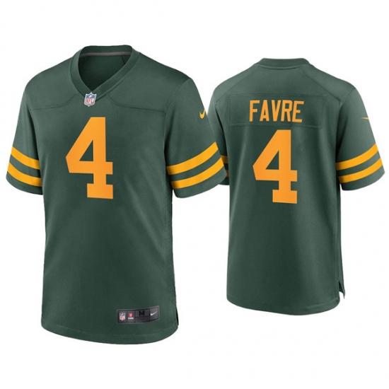 Men Green Bay Packers 4 Brett Favre Green Alternate Limited Jersey Men Green Bay Packers 4 Brett Favre Green Alternate Limited Jersey