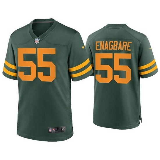 Men Green Bay Packers 55 Kingsley Enagbare Green Stitched Football Jersey Men Green Bay Packers 55 Kingsley Enagbare Green Stitched Football Jersey