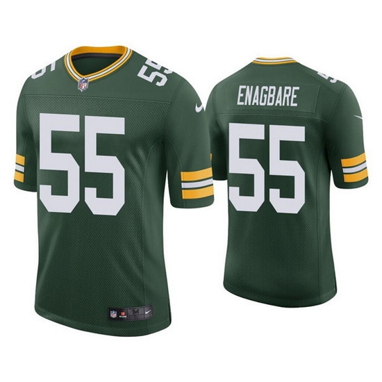 Men Green Bay Packers 55 Kingsley Enagbare Green Stitched Football Jerseyy Men Green Bay Packers 55 Kingsley Enagbare Green Stitched Football Jerseyy