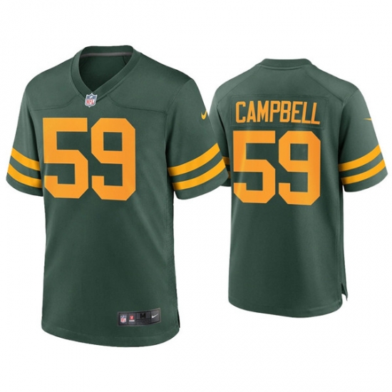 Men Green Bay Packers 59 De 27Vondre Campbell Alternate Limited Green Jersey Men Green Bay Packers 59 De 27Vondre Campbell Alternate Limited Green Jersey