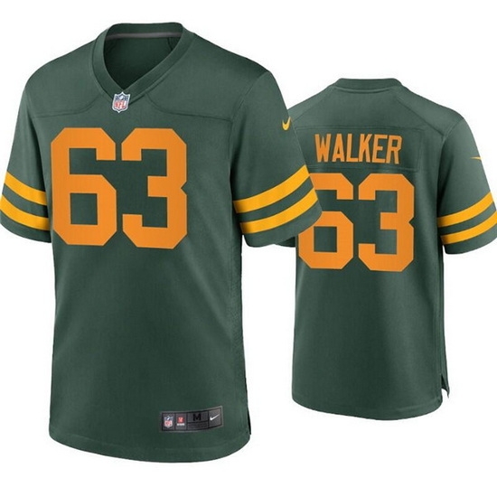 Men Green Bay Packers 63 Rasheed Walker Green Stitched Football Jersey Men Green Bay Packers 63 Rasheed Walker Green Stitched Football Jersey