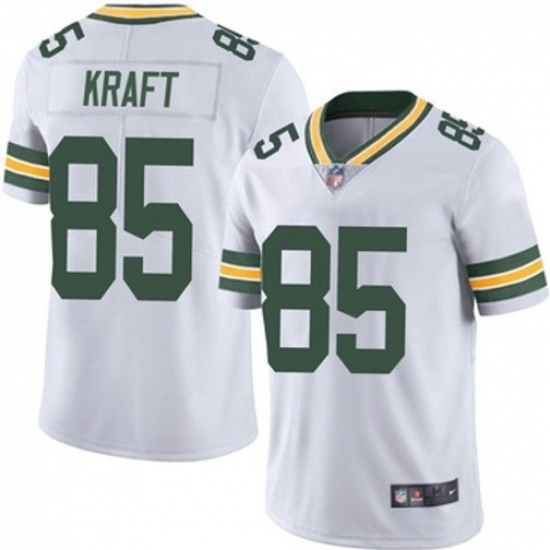 Men Green Bay Packers 85 Tucker Kraft White Vapor Untouchable Stitched Football Jersey Men Green Bay Packers 85 Tucker Kraft White Vapor Untouchable Stitched Football Jersey