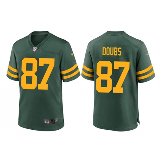 Men Green Bay Packers 87 Romeo Doubs Green Stitched Game Jersey Men Green Bay Packers 87 Romeo Doubs Green Stitched Game Jersey