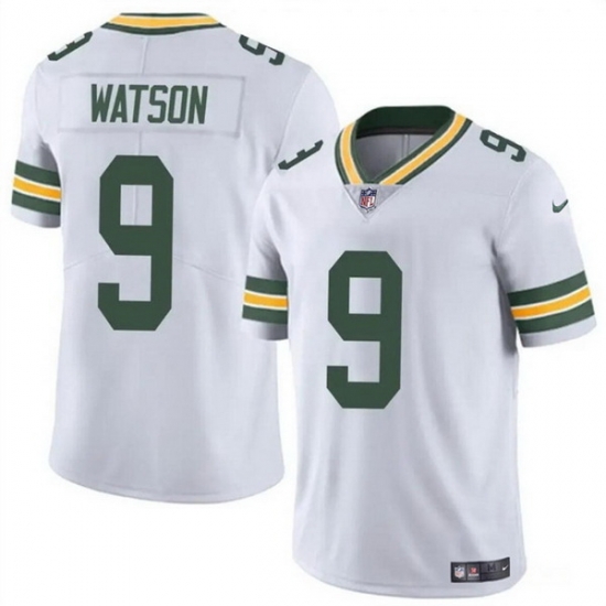 Men Green Bay Packers 9 Christian Watson White Vapor Untouchable Limited Stitched Football Jersey Men Green Bay Packers 9 Christian Watson White Vapor Untouchable Limited Stitched Football Jersey
