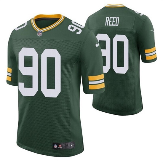 Men Green Bay Packers 90 Jarran Reed Green Stitched Football Jersey Men Green Bay Packers 90 Jarran Reed Green Stitched Football Jersey