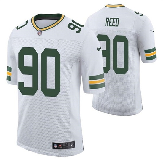 Men Green Bay Packers 90 Jarran Reed White Stitched Football Jersey Men Green Bay Packers 90 Jarran Reed White Stitched Football Jersey