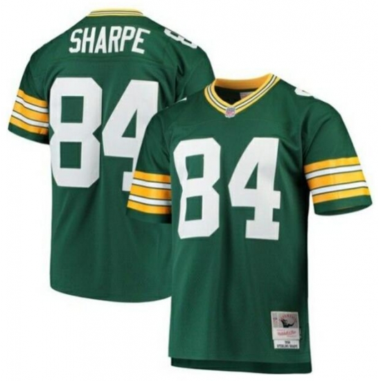 Men Green Bay Packers Sterling Sharpe #84 Green Throwback Stitched Jersey Men Green Bay Packers Sterling Sharpe #84 Green Throwback Stitched Jersey