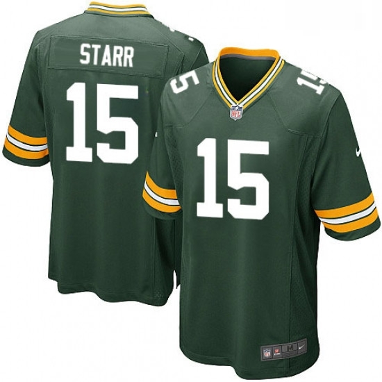 Men Nike Green Bay Packers 15 Bart Starr Game Green Team Color NFL Jersey Men Nike Green Bay Packers 15 Bart Starr Game Green Team Color NFL Jersey