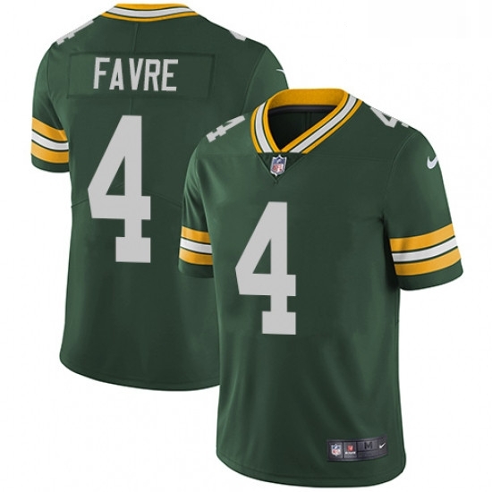 Men Nike Green Bay Packers 4 Brett Favre Green Team Color Vapor Untouchable Limited Player NFL Jersey Men Nike Green Bay Packers 4 Brett Favre Green Team Color Vapor Untouchable Limited Player NFL Jersey