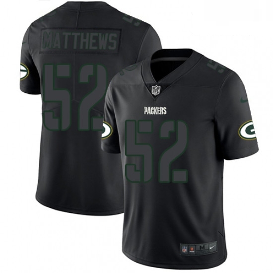 Men Nike Green Bay Packers 52 Clay Matthews Limited Black Rush Impact NFL Jersey Men Nike Green Bay Packers 52 Clay Matthews Limited Black Rush Impact NFL Jersey