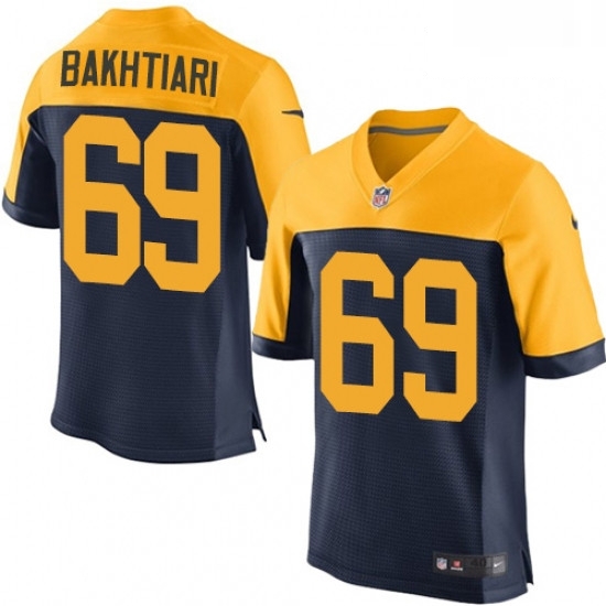 Men Nike Green Bay Packers 69 David Bakhtiari Elite Navy Blue Alternate NFL Jersey Men Nike Green Bay Packers 69 David Bakhtiari Elite Navy Blue Alternate NFL Jersey