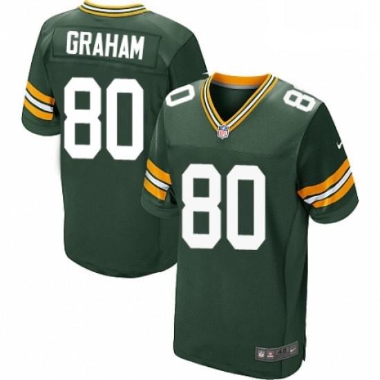 Men Nike Green Bay Packers 80 Jimmy Graham Elite Green Team Color NFL Jersey Men Nike Green Bay Packers 80 Jimmy Graham Elite Green Team Color NFL Jersey