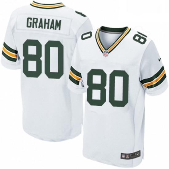 Men Nike Green Bay Packers 80 Jimmy Graham Elite White NFL Jersey Men Nike Green Bay Packers 80 Jimmy Graham Elite White NFL Jersey