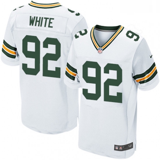 Men Nike Green Bay Packers 92 Reggie White Elite White NFL Jersey Men Nike Green Bay Packers 92 Reggie White Elite White NFL Jersey