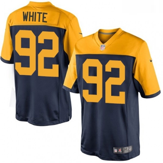 Men Nike Green Bay Packers 92 Reggie White Limited Navy Blue Alternate NFL Jersey Men Nike Green Bay Packers 92 Reggie White Limited Navy Blue Alternate NFL Jersey