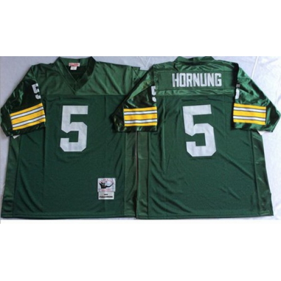 Mitchell&Ness 1966 Packers 5 Paul Hornung Green Throwback Stitched NFL Jersey Mitchell&Ness 1966 Packers 5 Paul Hornung Green Throwback Stitched NFL Jersey