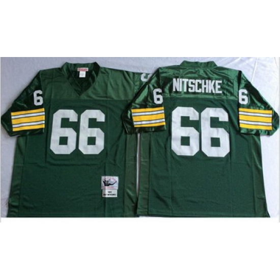 Mitchell&Ness 1966 Packers 66 Ray Nitschke Green Throwback Stitched NFL Jersey Mitchell&Ness 1966 Packers 66 Ray Nitschke Green Throwback Stitched NFL Jersey