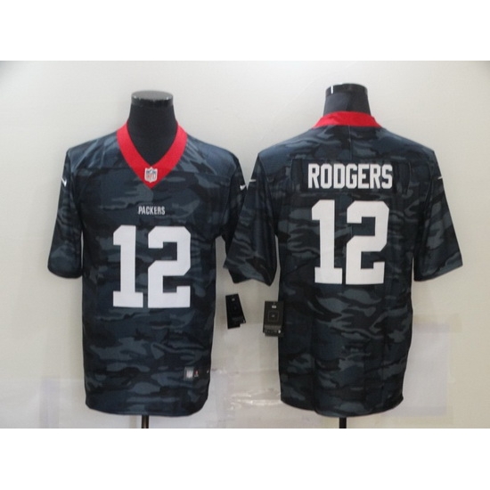 Nike Green Bay Green Bay Packers 12 Aaron Rodgers Black Camo Limited Jersey Nike Green Bay Green Bay Packers 12 Aaron Rodgers Black Camo Limited Jersey