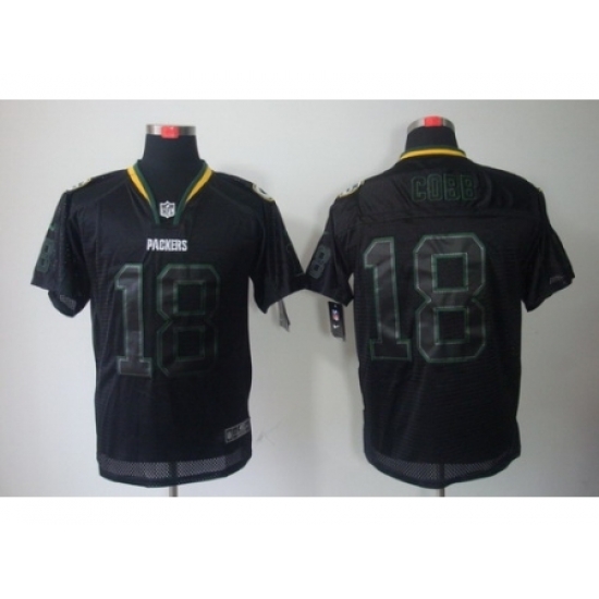 Nike Green Bay Packers 18 Randall Cobb Black Elite Lights Out NFL Jersey Nike Green Bay Packers 18 Randall Cobb Black Elite Lights Out NFL Jersey