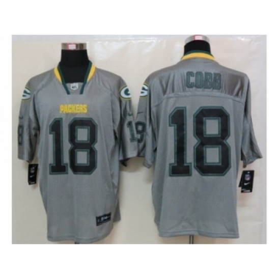Nike Green Bay Packers 18 Randall Cobb Grey Elite Lights Out NFL Jersey Nike Green Bay Packers 18 Randall Cobb Grey Elite Lights Out NFL Jersey