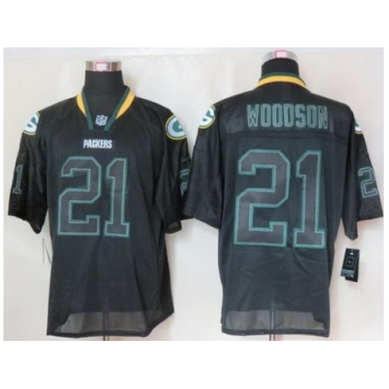 Nike Green Bay Packers 21 Charles Woodson Black Elite Lights Out NFL Jersey Nike Green Bay Packers 21 Charles Woodson Black Elite Lights Out NFL Jersey