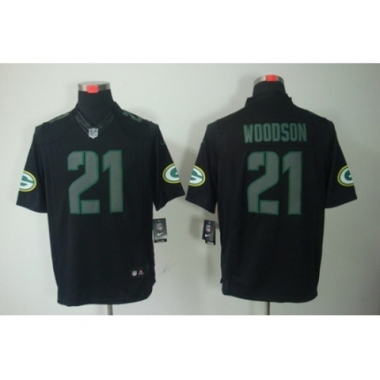 Nike Green Bay Packers 21 Charles Woodson Black Limited Impact Jersey Nike Green Bay Packers 21 Charles Woodson Black Limited Impact Jersey