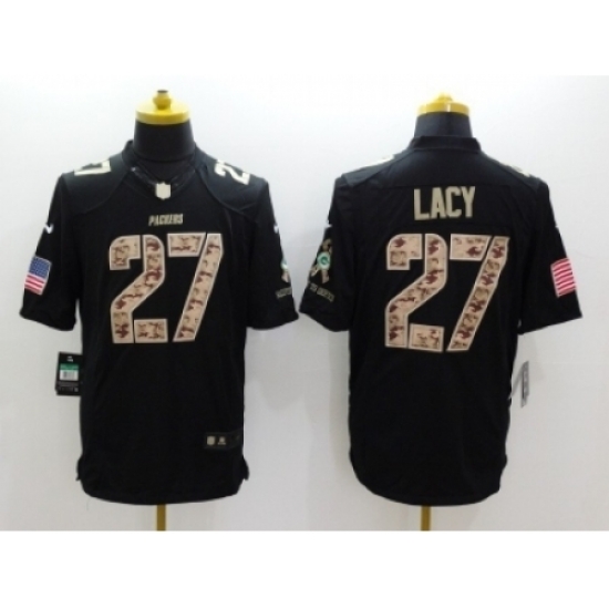Nike Green Bay Packers 27 Eddie Lacy Black Limited Salute to Service NFL Jersey Nike Green Bay Packers 27 Eddie Lacy Black Limited Salute to Service NFL Jersey