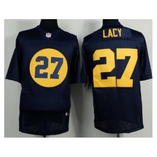 Nike Green Bay Packers 27 Eddie Lacy Blue Elite NFL Jersey Nike Green Bay Packers 27 Eddie Lacy Blue Elite NFL Jersey