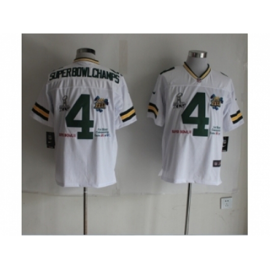 Nike Green Bay Packers 4 Super Bowl Champs white Elite NFL Jersey Nike Green Bay Packers 4 Super Bowl Champs white Elite NFL Jersey