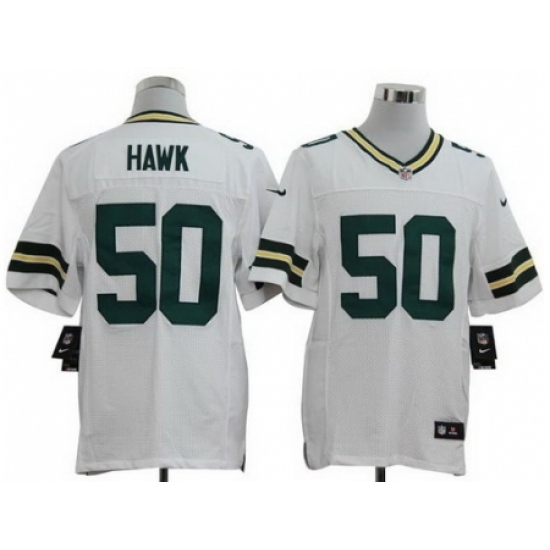 Nike Green Bay Packers 50 A.J. Hawk White Elite Nike Jersey Nike Green Bay Packers 50 A.J. Hawk White Elite Nike Jersey