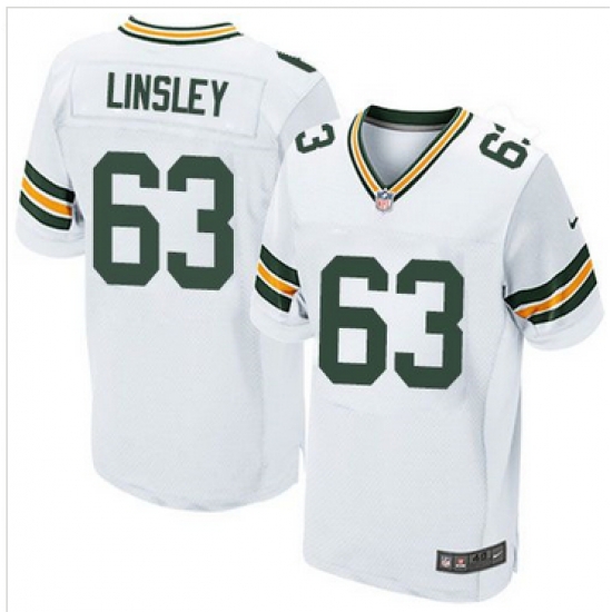 Nike Green Bay Packers #63 Corey Linsley White Mens Stitched NFL Elite Jersey Nike Green Bay Packers #63 Corey Linsley White Mens Stitched NFL Elite Jersey