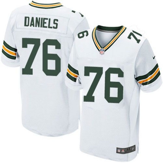 Nike Green Bay Packers #76 Mike Daniels White Men 27s Stitched NFL Elite Jersey Nike Green Bay Packers #76 Mike Daniels White Men 27s Stitched NFL Elite Jersey