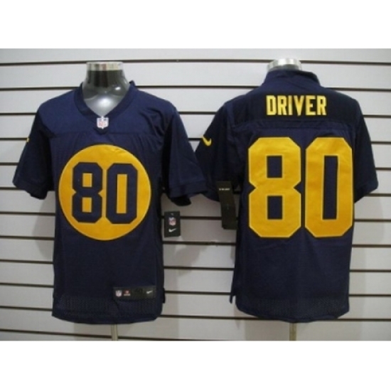 Nike Green Bay Packers 80 Donald Driver Blue Elite NFL Jersey Nike Green Bay Packers 80 Donald Driver Blue Elite NFL Jersey