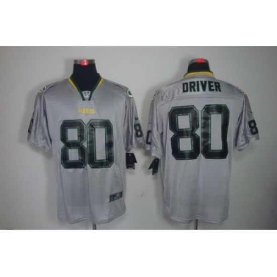 Nike Green Bay Packers 80 Donald Driver Grey Elite Lights Out NFL Jersey Nike Green Bay Packers 80 Donald Driver Grey Elite Lights Out NFL Jersey