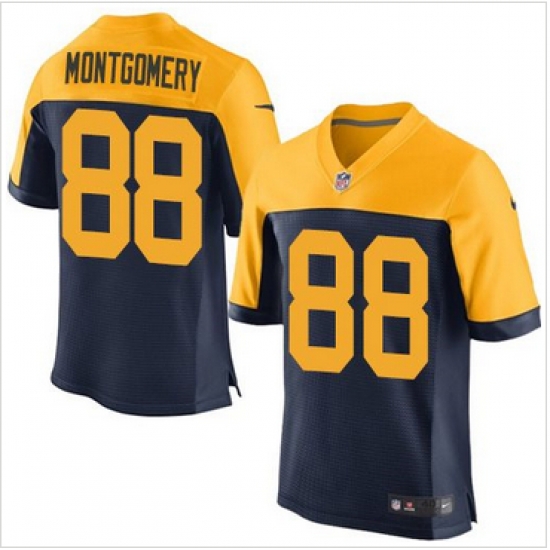Nike Green Bay Packers #88 Ty Montgomery Navy Blue Alternate Mens Stitched NFL New Elite Jersey Nike Green Bay Packers #88 Ty Montgomery Navy Blue Alternate Mens Stitched NFL New Elite Jersey