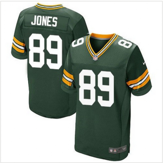 Nike Green Bay Packers #89 James Jones Green Team Color Mens Stitched NFL Elite Jersey Nike Green Bay Packers #89 James Jones Green Team Color Mens Stitched NFL Elite Jersey
